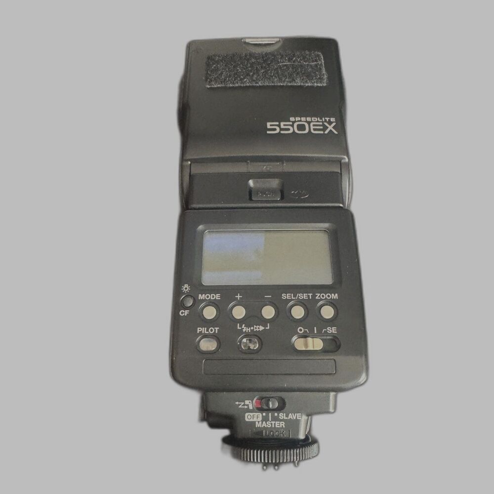Canon Speedlite 550EX Shoe Mount Flash for EOS DSLR Camera w/ Orig Case Tested